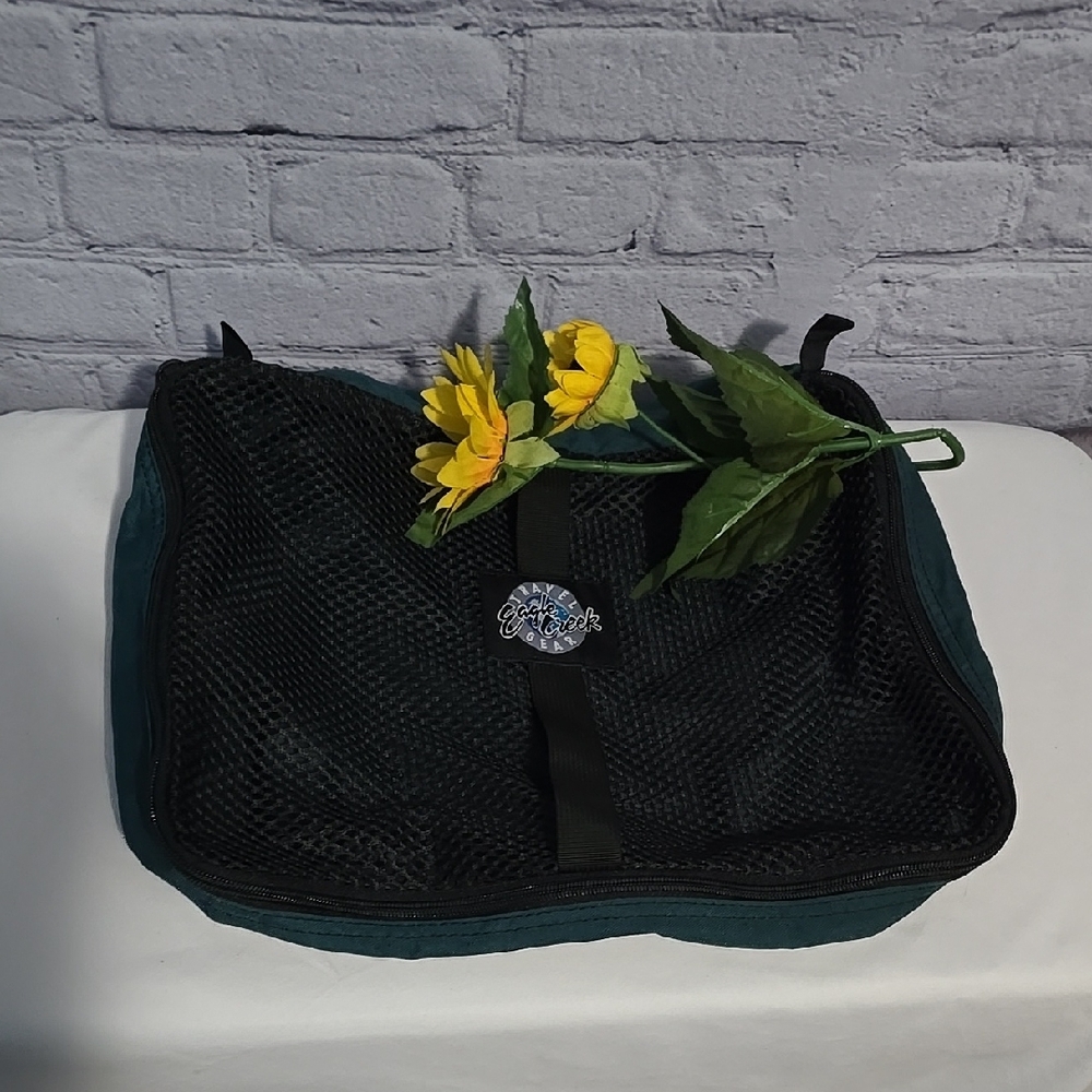 Eagle Creek Dark Green and Black Mesh packing cube
